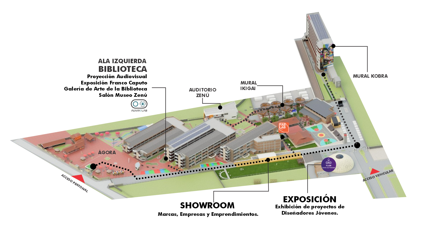 Mapa del campus Unisinu